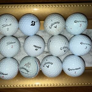 Assorted Golf Balls - Titleist, Callaway, TaylorMade
